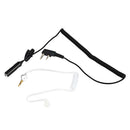 Two Way Radio Earpiece w/ Mic Covert Acoustic Tube Transparent Headsets