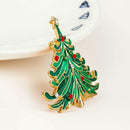 Christmas Tree Brooch Rhinestone Badges Jacket Backpack Decor Festival Gift
