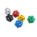 6 Pieces Multicolored 2cm Dices Set For DND MTG Board Party Casino Games