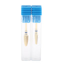 2pcs Electric Nail Drill Bit Grinding Head for Nail UV Gel Polish Remover Blue