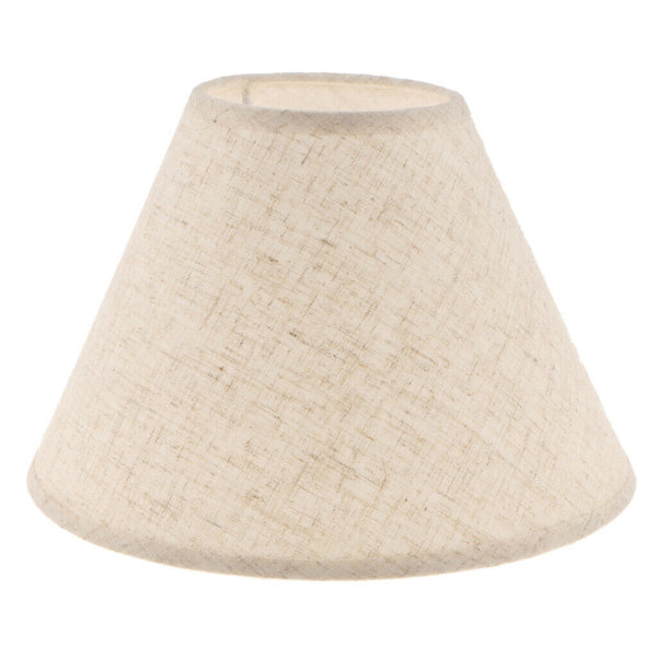 2Pcs Fabric Lampshade Table Lamp Shade Bedside Light Shade Flaxen & Gray