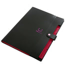 A4 Paper Expanding File Folder Pockets Accordion Document Organizer ,Black A7W3
