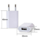 European USB plug Euro Europe EU 2 Pin 1A Fast USB Wall Plug Charger White^