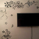 Flower Vine Bathroom Wall Stickers Home Decoration Bedroom Living Room Wall