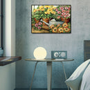 Full Round Drill 5D DIY Diamond Painting Flower Embroidery Art Kit (LG151) A