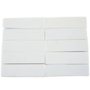 10 x White Acrylic Nail Art Tips Buffer Buffing Sanding Block Files Manicur