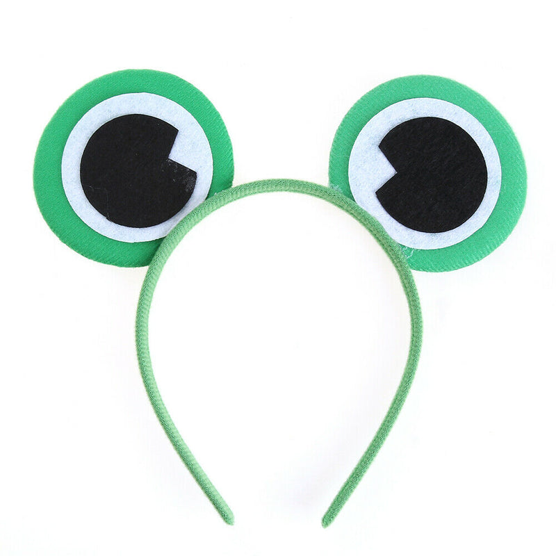 10pcs Cartoon Animals Headband Eye Fancy Dress Costume Animal Decor Green