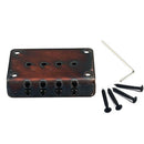 4 String Guitar Ukulele Saddle Bridge Adjustable Red Bronze with Screws +Wrench