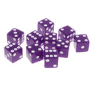 10 Piece D6 Dice Playing Games for Dungeons and Dragons MTG RPG Gaming 16mm Dark