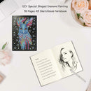 DIY Owl Special Shaped Diamond Painting 50 Page Sketchbook A5 Notebook Gift