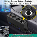 Fast Charge 3.0 Car Cigarette Lighter Splitter 12V/24V 180W w/ Replace Fuse