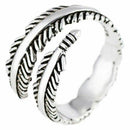 Elegant Feather Open Rings Wedding Jewelry For Women-It Can Be adjustable R2C2