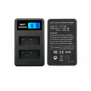 Np-W126 Usb Lcd Display Dual Port Battery Charger For Fujifilm Hs30Exr Hs33