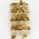 52pcs Copper Sinkers Weights Fast Sinking for Texas Rig Making Bass Fishing