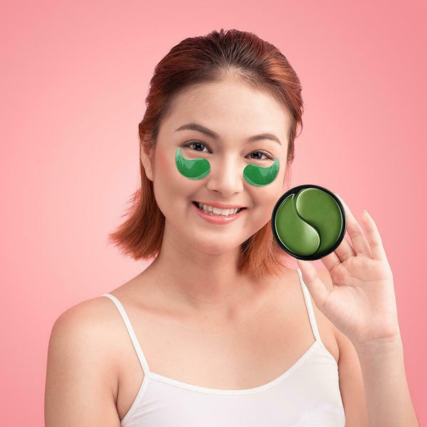60pcs/box Deep Sea Green Algae Crystal Eye Collagen Gel Eye Patches #JT1