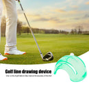 Golf Ball Alignment Line Marker Transparent Golf Ball Liner Clip Green