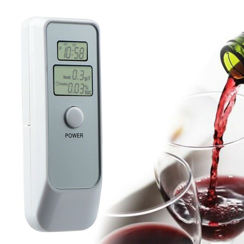 Profesional Digital Breath Alcohol Tester Breathalyzer Alcotester With Cloc W3B4