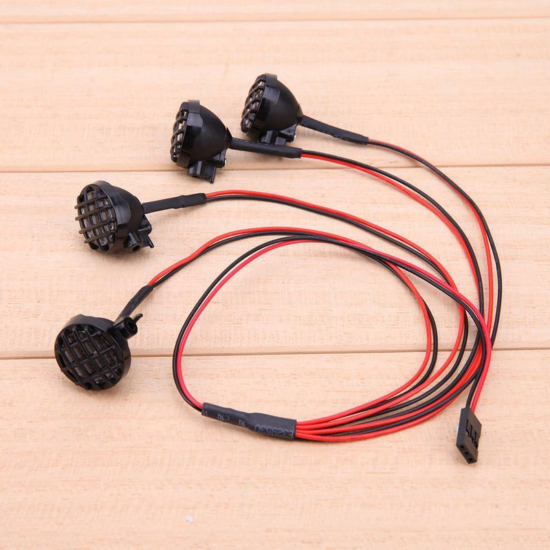 4LED White Light with Round Lampshade for 1:10 Traxxas HSP Redcat RC Crawler Car