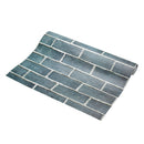 Adhesive Paste Green Brick Wall Stickers Living Room Bedroom