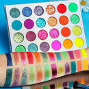24 Colors Eyeshadow Palette Glitter-Matte Glow In Dark Halloween Make-up U7O3
