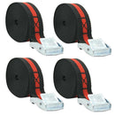 4PcsCam Tie Down Straps Cargo Lash Luggage Nylon Bag Belt with Metal Buckle