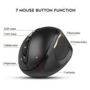 G836 2.4G Wireless Gaming Mouse 6 Key Ergonomic Mice for LOL, Dota2, PUBG,