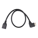 Hdmi Female To Male Left Angle Extension Cable Tv Lead 2.0 High Speed Ether V7O3