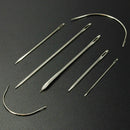 7 Hand Repair Upholstery Glove Carpet Leather Curved Needles Set Canvas Sew R4F8