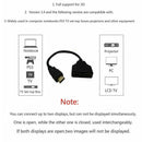 1080P HDMI Port Male to 2 Female 1 In 2 Out Splitter Cable Adapter Converter bs
