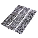 20pcs Removable Nail Stickers Set Lace Starry Sky Transfer Decals Manicure Decor