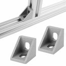 1X(100Pcs 2020 Corner Bracket Fittings Slot 6 Corner Angle L Breakets Conne