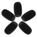 5x Windscreen Microphone Sponge Cover for Meeting Conference Mic Black