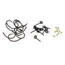 30pcs Carp Rig Ring Stops Rubber Hook Stops Beads Bait Holder and Bait Screws