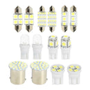 14Pcs/set LED Interior Package Kit For T10 36mm Map Dome License Plate Lights