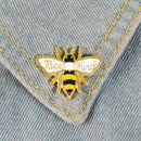 Cartoon Honeybee Enamel Brooch Pins Decoration Bag Clothes Corsage Badge Jewel%!