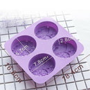 Four Soap Mold Butterfly Cute Flower Shape Handmade DIY Soap Silicone Mold N Ew
