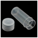 50x Plastic Sample Bottle 5ml Test Tube Lab Small Vial Storage Container +