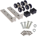 Sliding Door Roller  4 Wheels Home Room Wood Door Hanging Wheels Rail TrackB Kw