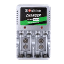 Battery Charger for AA/AAA/9V/Ni-MH/Ni-Cd Rechargeable Batteries US Plug