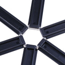 1Pc Black Foldable Non-Slip Heat Resistant Pad Trivet Pan Pot Holder Mat Kit -3C