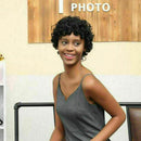 New Natural Short Lace Front Curly Wavy Synthetic Hair For Blac Gift Full W P0D6