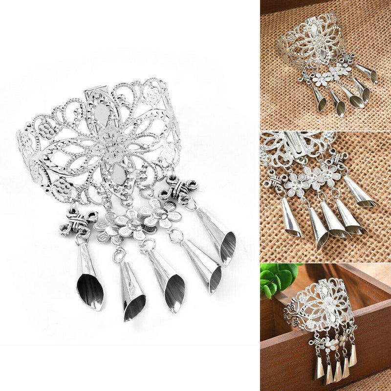 Hairpin Women Tassel Hollow Hair Clip Beads Dangle Hair Pins Crystal NEW H7