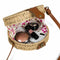 Beach Straw Bags Retro Rattan Hand Bag Cross Body Bohemia Small Round Bag W Y9N2
