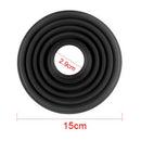 2Pcs S & L Anti-Reflective Silicone Lens Hood Cover for DSLR Camera Black