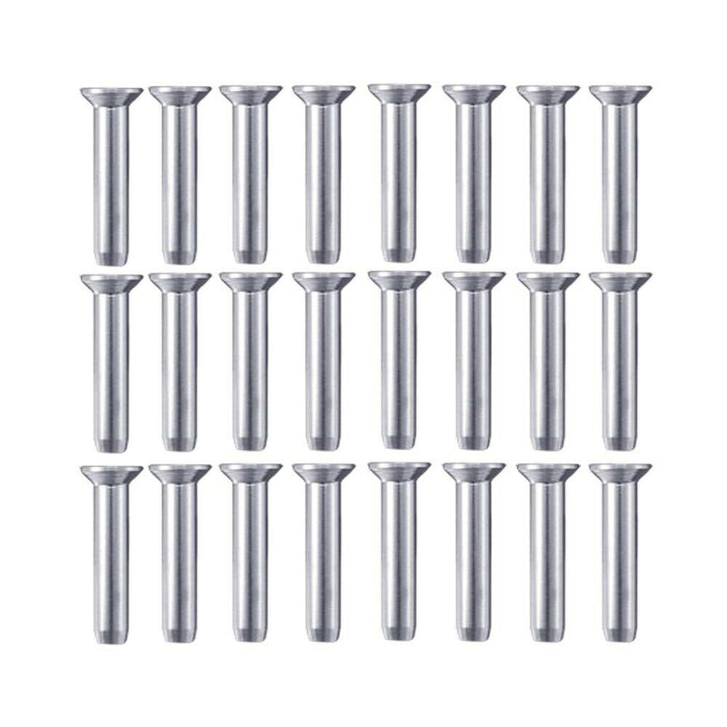 20Pcs T316 Stainless Steel Hand-Crimp Stemball Swage For 1/8Inch Cable Rail K9U7