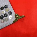 100PCS Metal Book Corner Scrapbooking Protectors Albums Folder File Bronze