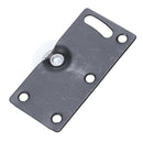 30mm Diameter White Nylon Wheel Furniture Sliding Door Roller Set B8K8
