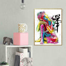5D DIY Full Drill Diamond Painting Colorful Buddha Cross Stitch Embroidery Decor