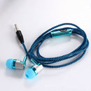 H-169 3.5mm MP3 MP4 Wiring Subwoofer Braided Cord, Universal Music Headphon B8N9