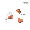 Wooden MDF Love Hearts Craft Scatter Patch Wedding Christmas Tree Decoration